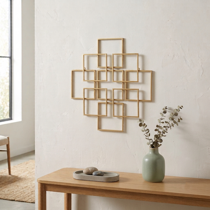 6246GD - Richese Repeating Square Decor - Gold