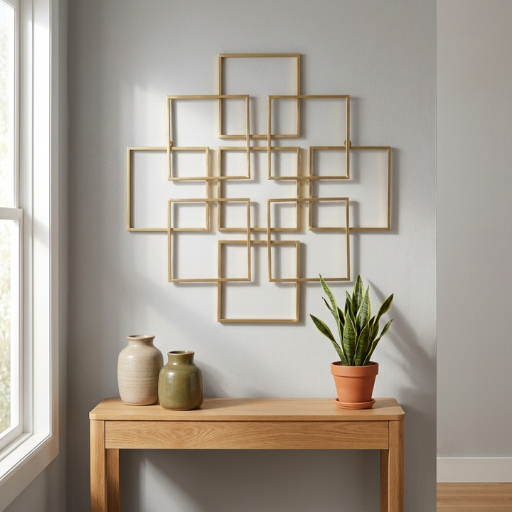 6246GD - Richese Repeating Square Decor - Gold