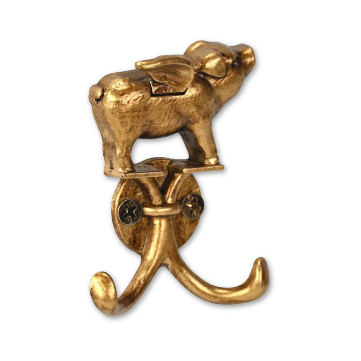 6249GD - Pecara Flying Pig Wall Hook
