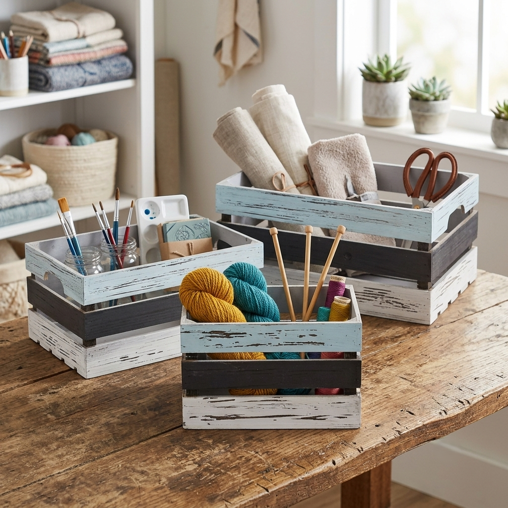FP-3245-3 - Feliciana Slatted Crates