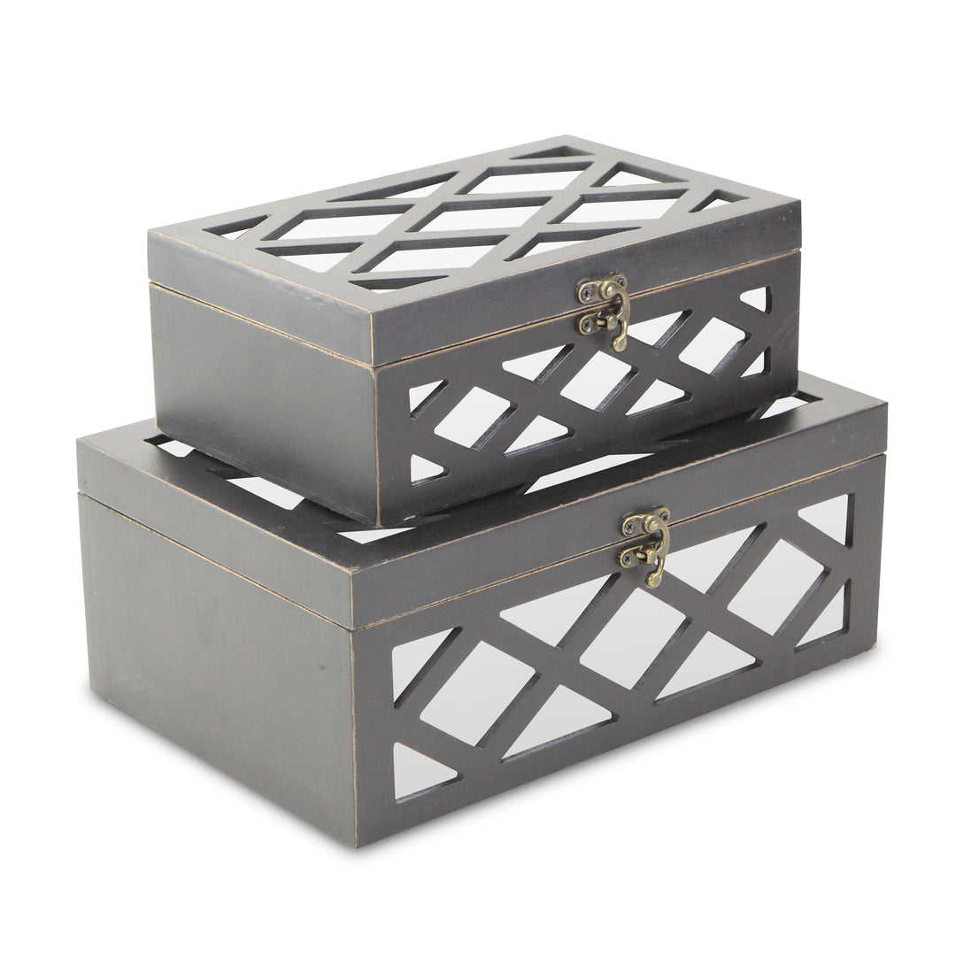 FP-3839-2 - Ebba Mirrored Boxes