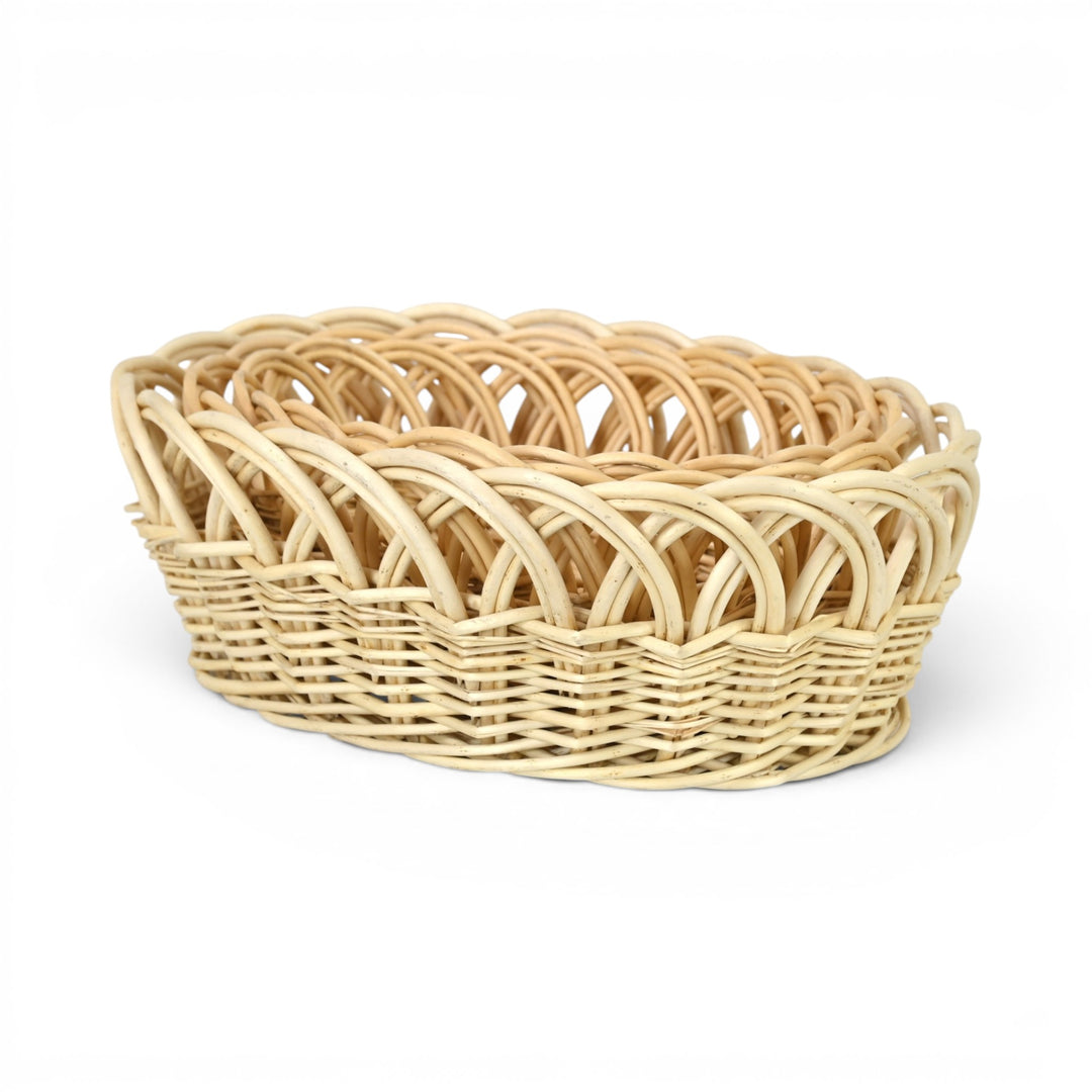 UW-9109OV-3 - Accalia Set of 3 Oval Willow Baskets - Light Brown