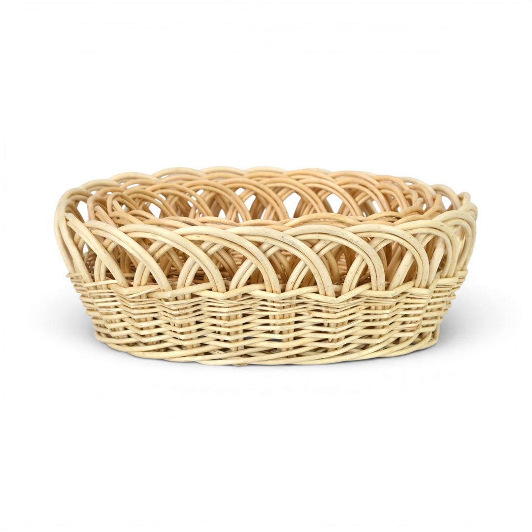 UW-9109OV-3 - Accalia Set of 3 Oval Willow Baskets - Light Brown