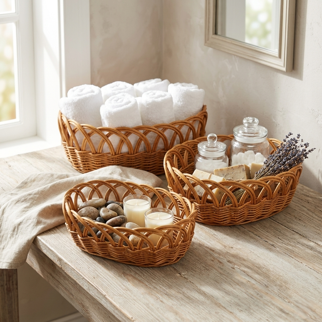 UW-9109OV-3SL - Accalia Oval Basket Set