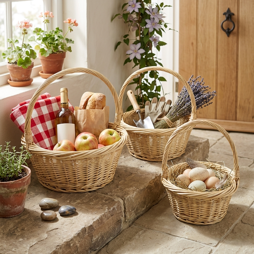 UW-9151-3 - Kima Rounded Handle Baskets