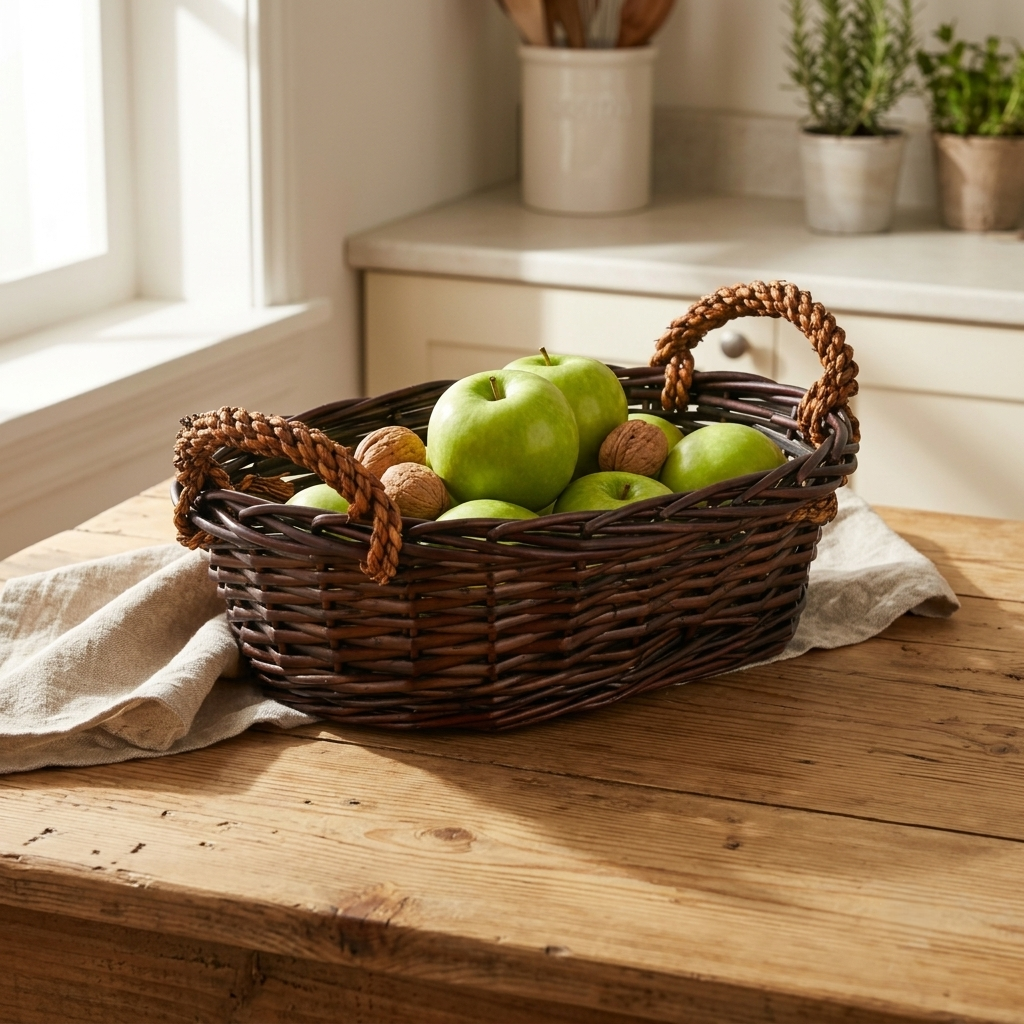 UW-9519OV-M - Beau Oval Wicker Basket