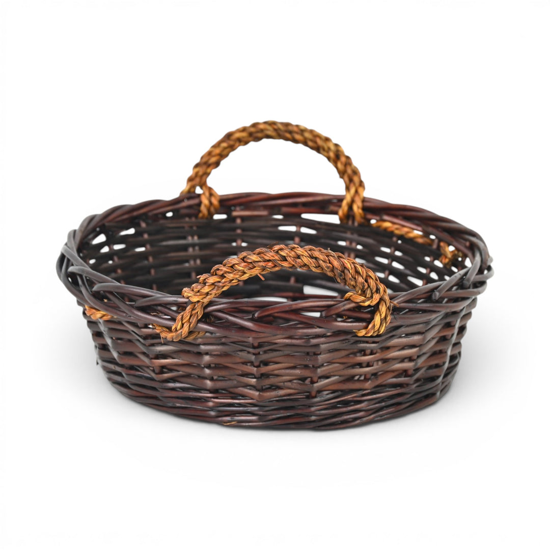 UW-9519RD-M - Beau Round Wicker Basket