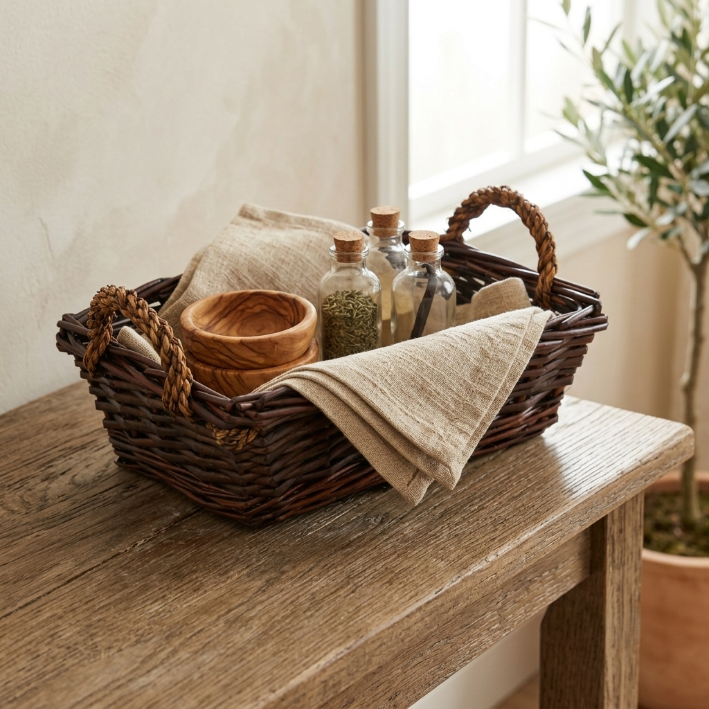 UW-9519RT-M - Beau Rectangle Wicker Basket