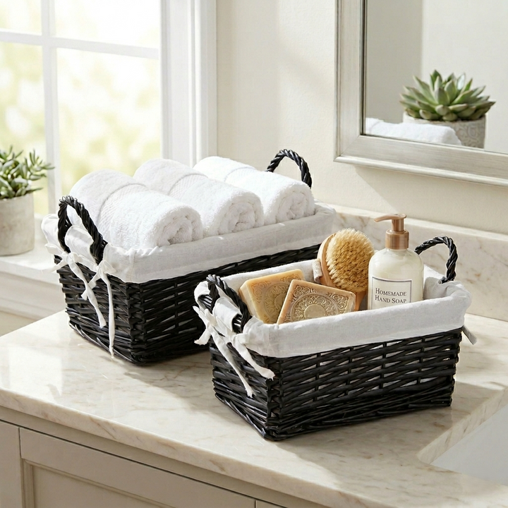 UW-9750-2BKL - Oreni Lined Rect. Baskets