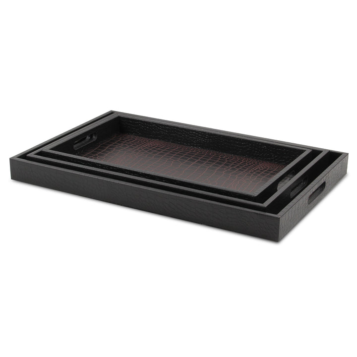 FP-3830-3 - Slade Faux Snakeskin Trays